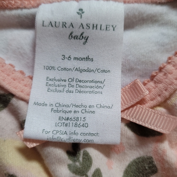 Laura Ashley 2 Piece Outfit 3-6M Peach Ruffles - Picture 10 of 10